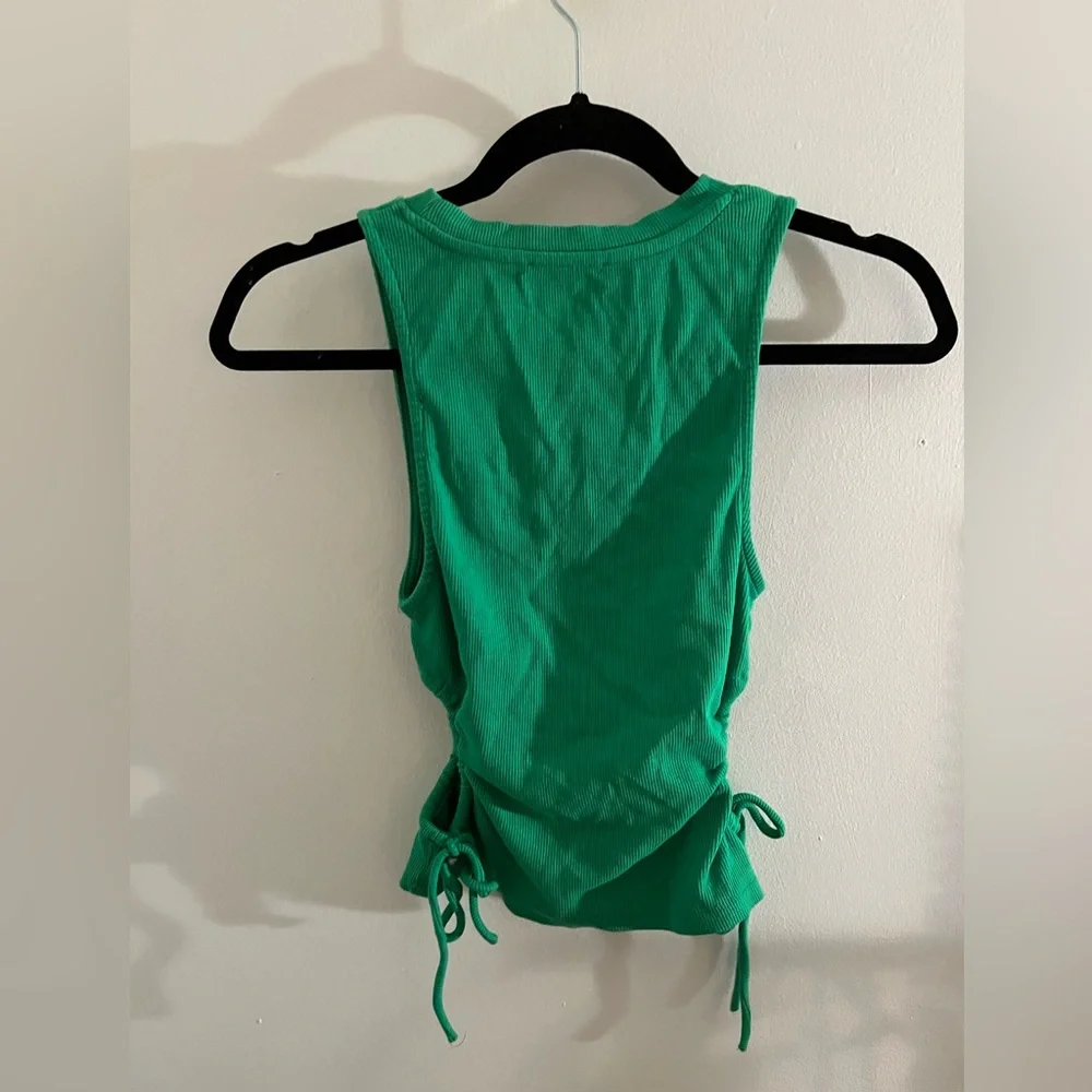 Zara Green Side Cut Out Top - Picture 6 of 6